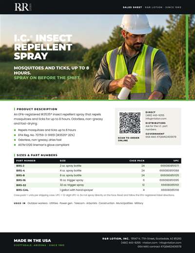 Sales flyers page: I.C. Insect Repellent Spray