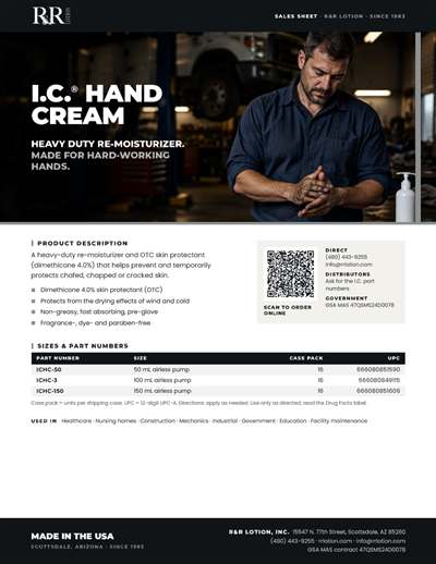 Sales flyers page: I.C. Hand Cream