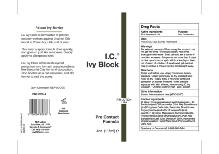 Ivy Block Ingredient list