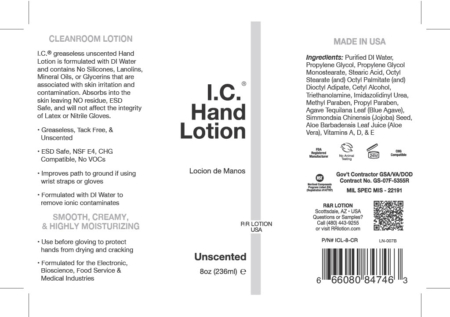 Cleanroom Lotion Ingredient List