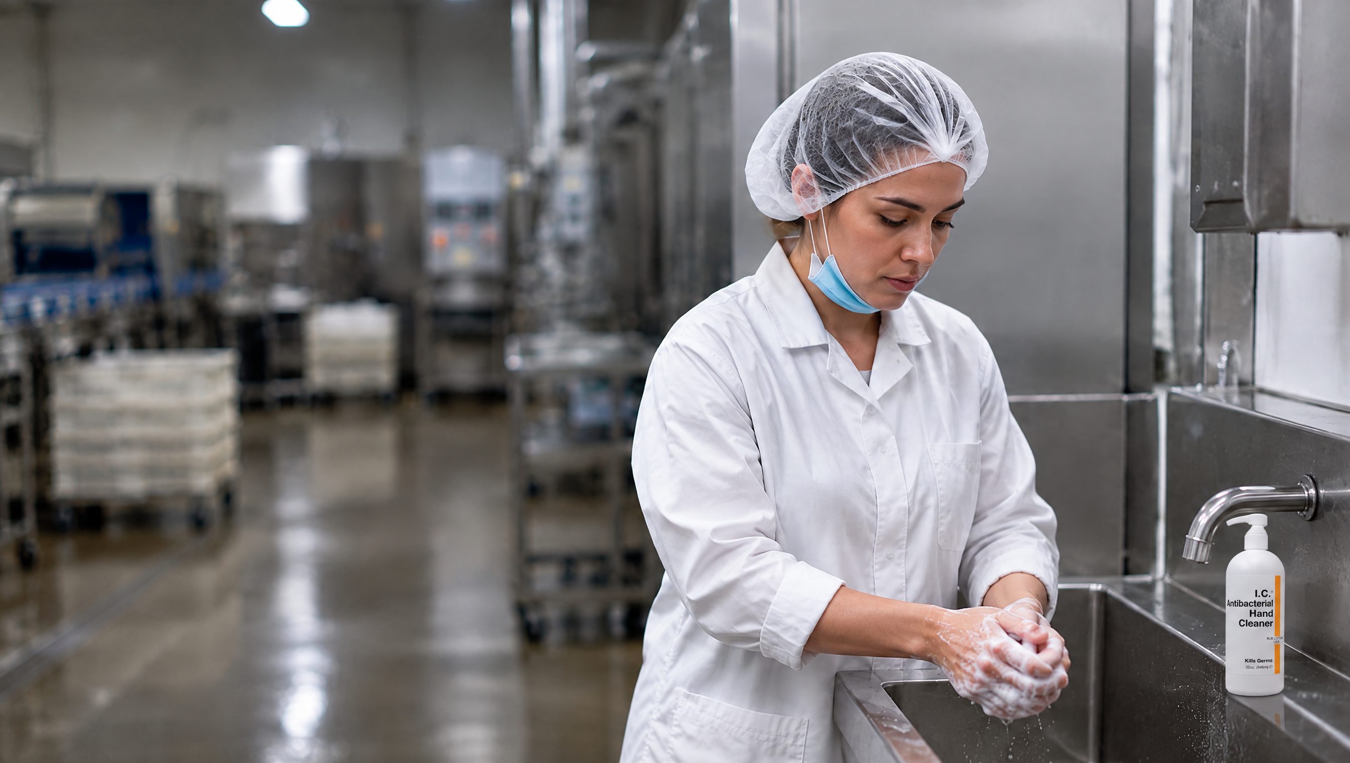 Food Processing worker using R&R Lotion skin care