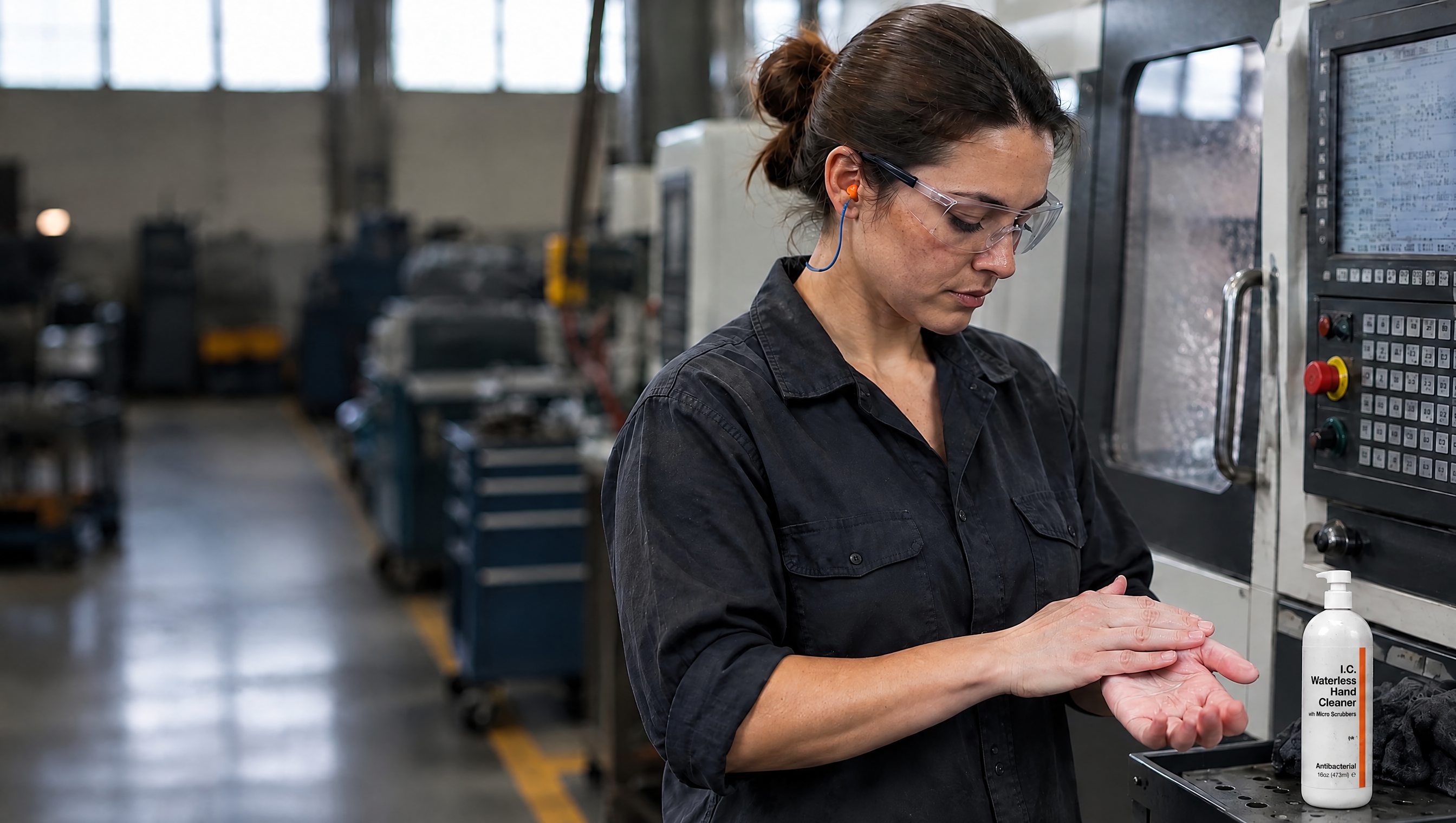 General Manufacturing worker using R&R Lotion skin care