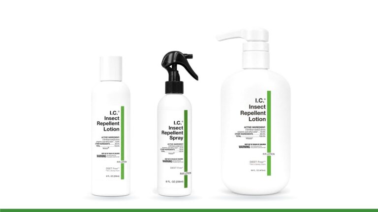 I.C. Insect Repellent Lotion 8 oz, Insect Repellent Spray 8 oz and Lotion 16 oz pump, DEET free with IR3535