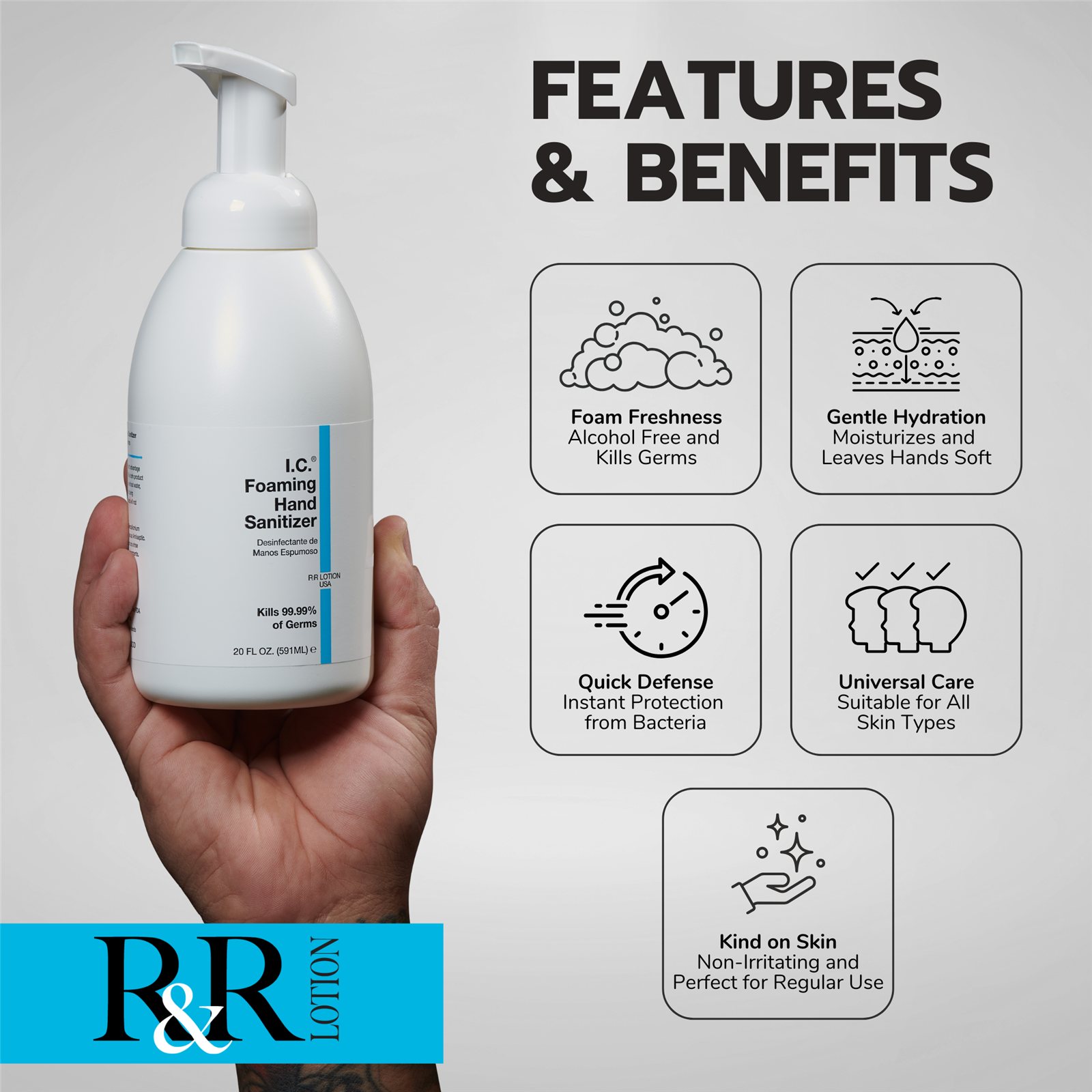 IC Alcohol Free Foaming Hand Sanitizer - Image 3