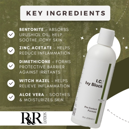Poison Ivy Block, Pre-Exposure Skin Protectant | R&R Lotion®