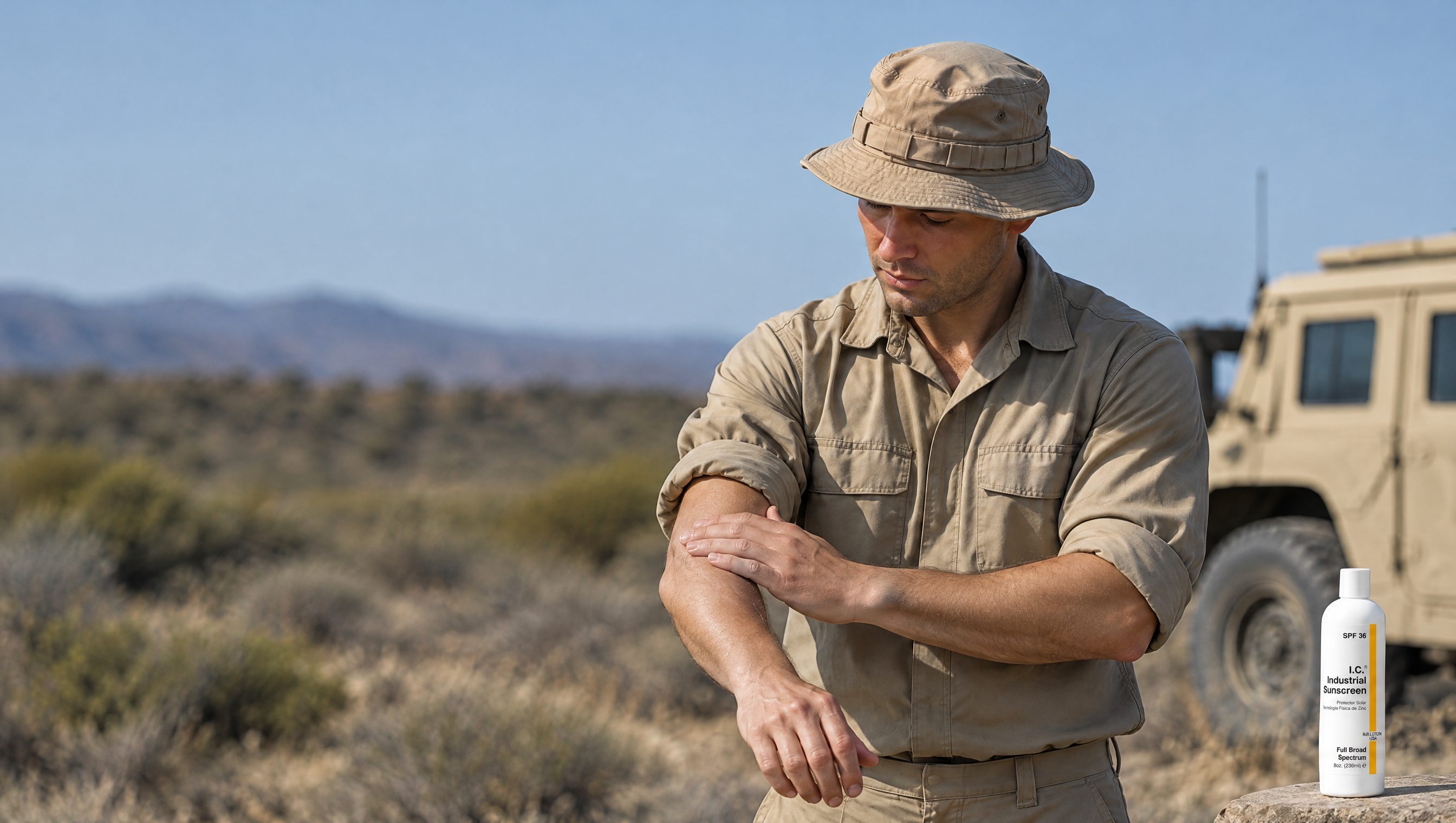 Military & VA worker using R&R Lotion skin care