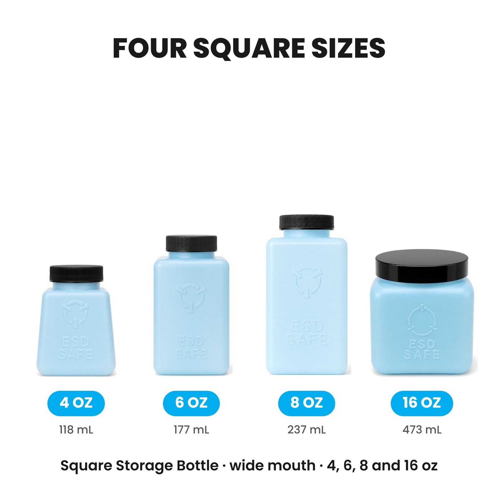 Square ESD Storage Bottles - Image 6